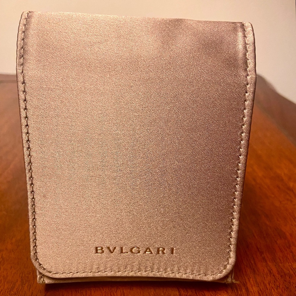 Bvlgari travel jewelry pouch with cushion